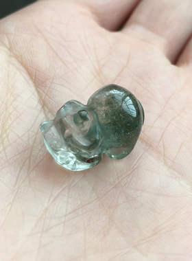 貔貅四季豆水滴钱袋招财绿幽灵