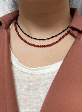 【100款万能叠戴天然水晶小细链合集】原创设计师项链通勤精致