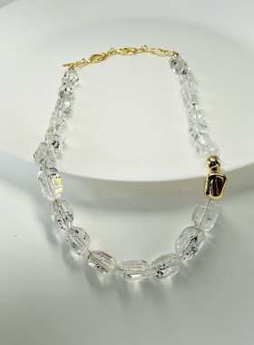 【以闪亮之名】原创设计师项链美国赫尔基蒙次石墨闪灵高档饰品