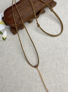手工编织翡翠玉佩吊坠挂件绳子