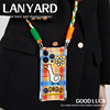 Apple Huawei silicone cartoon can be worn crossbody new style