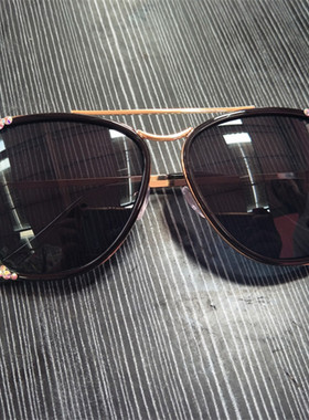 圆脸户外百搭水钻防辐射偏光镜