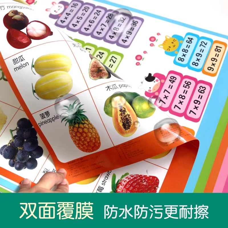 【拍三件】海润阳光幼儿学前早教挂图