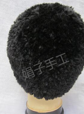 纯手工编织男女通用冬季保暖帽子