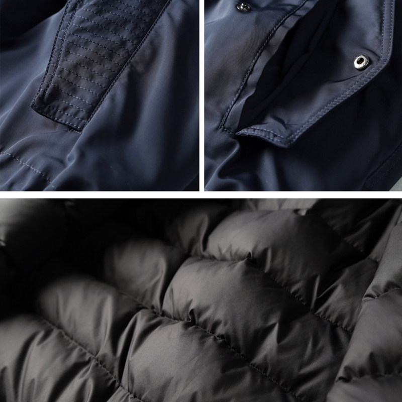 徕倩可脱卸连帽羽绒服女冬中长款2024年新款毛领冬季外套 DJ733,淘宝优惠券,粉丝福利购,淘宝优惠卷