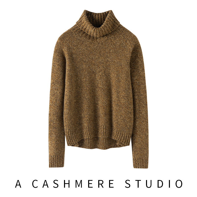 徕倩秋冬新款韩版高翻领花纱加厚女士套头山羊绒毛衣BM KT6203,淘宝优惠券,粉丝福利购,淘宝优惠卷