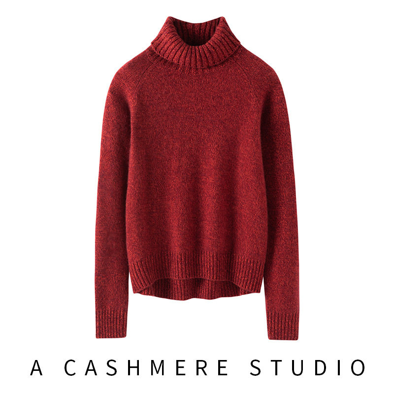 徕倩秋冬新款韩版高翻领花纱加厚女士套头山羊绒毛衣BM KT6203,淘宝优惠券,粉丝福利购,淘宝优惠卷