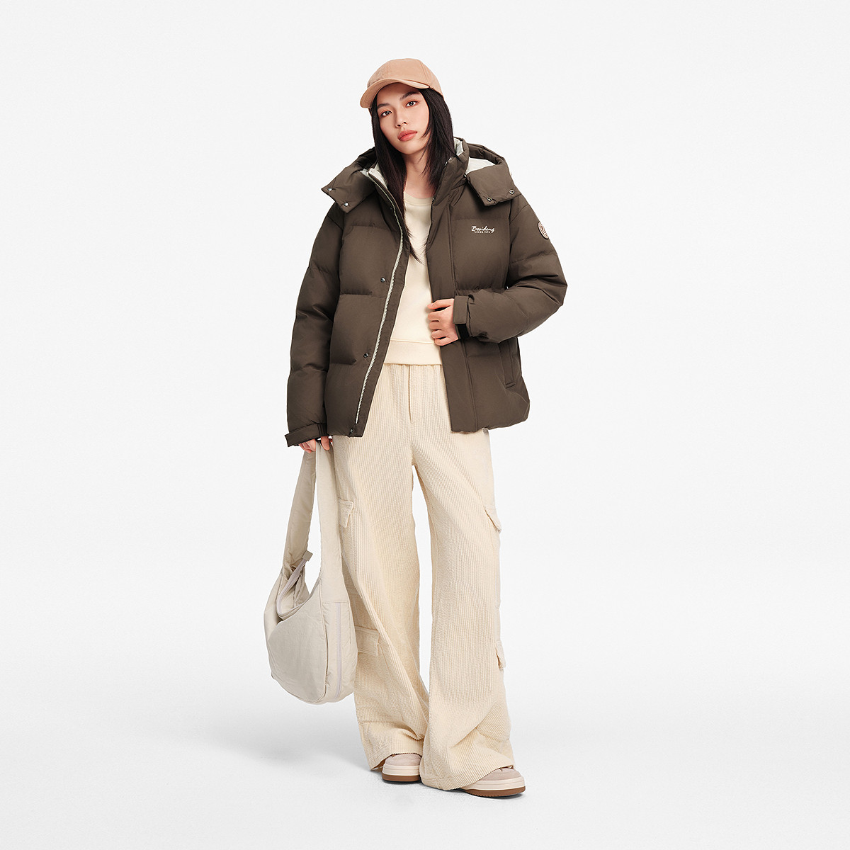 波司登25新款短款羽绒服女可拆卸帽加厚保暖面包服冬外套情侣时尚,淘宝优惠券,粉丝福利购,淘宝优惠卷