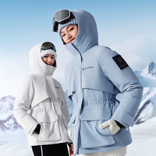 波司登2025新款冬季派克羽绒服女冰雪运动保暖连帽户外收腰显瘦 - 图0