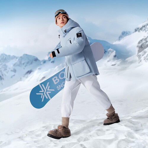 波司登新款冬季羽绒服男女同款冰雪运动保暖滑雪连帽防风御寒 - 图2