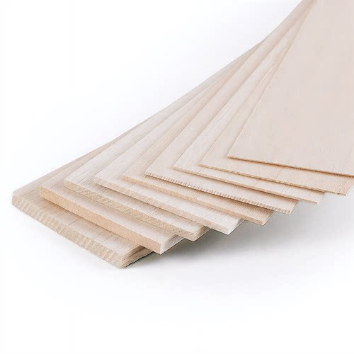 DIY手工制作航模模型材料巴尔沙木飞机木板轻木板薄木片木条实木 - 图3