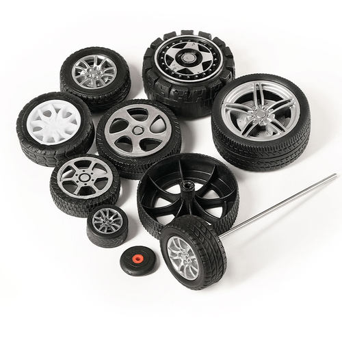 模型遥控玩具汽车四驱车橡胶车轮子轮胎配件金属车轴小细铁棒轴杆 - 图3