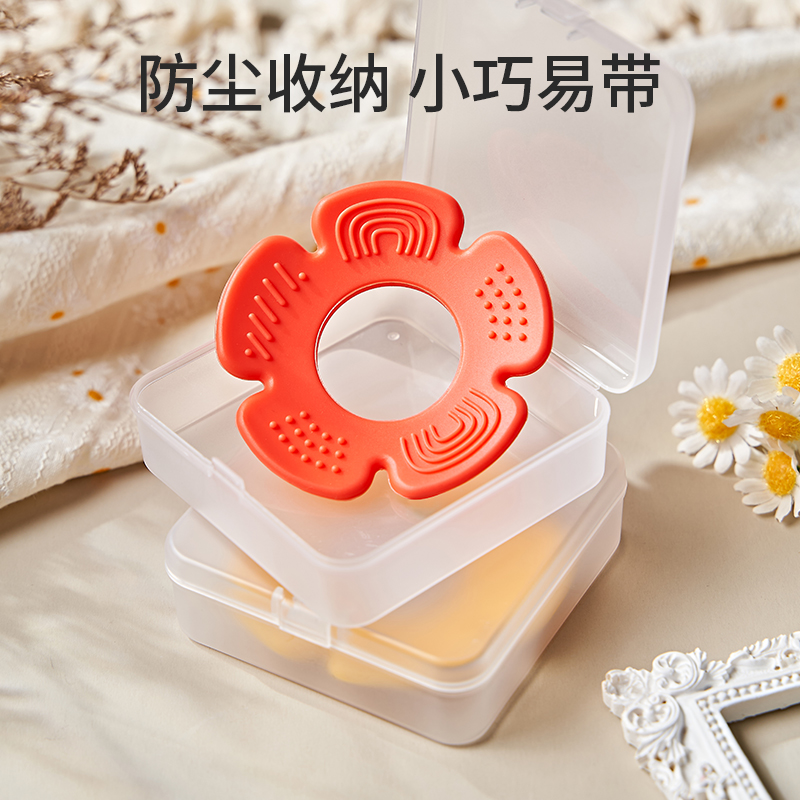 儿童牙胶沙锤乐器新生婴儿可啃咬听力抓握训练摇铃玩具宝宝沙球