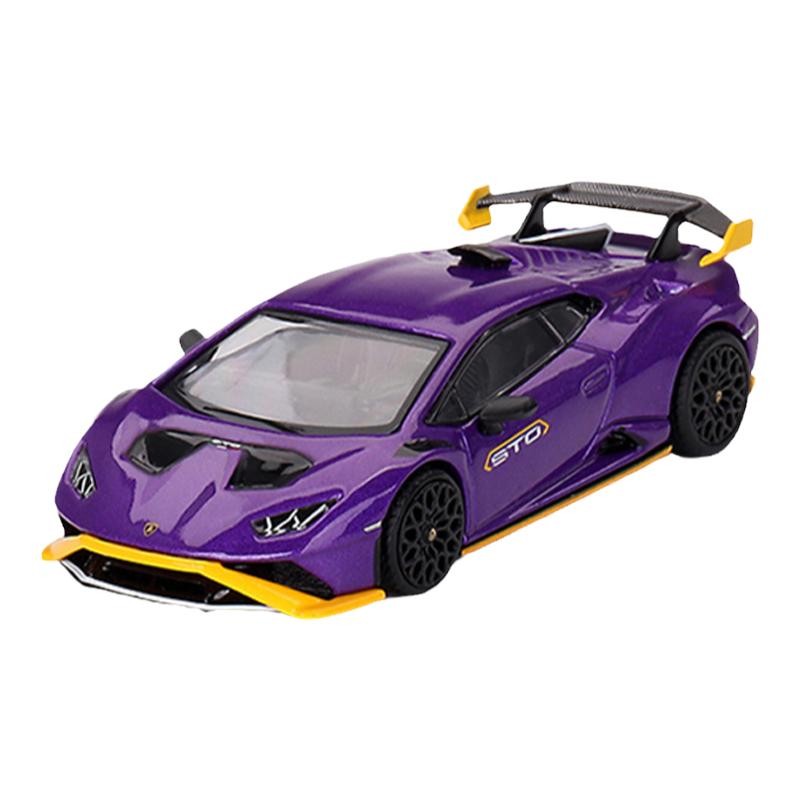 MINIGT 1:64 兰博基尼Huracán STO Viola 小牛 仿真合金汽车收藏 - 图3