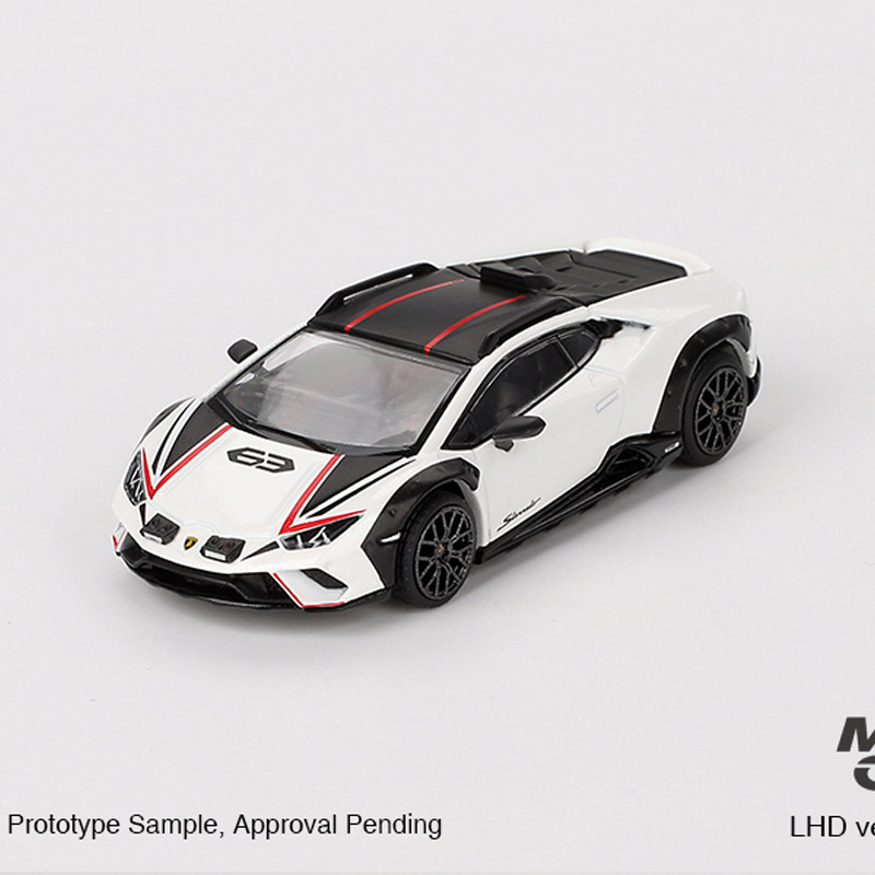 MINIGT 1:64 兰博基尼Huracán Sterrato Bianco Asopo 合金车模 - 图1