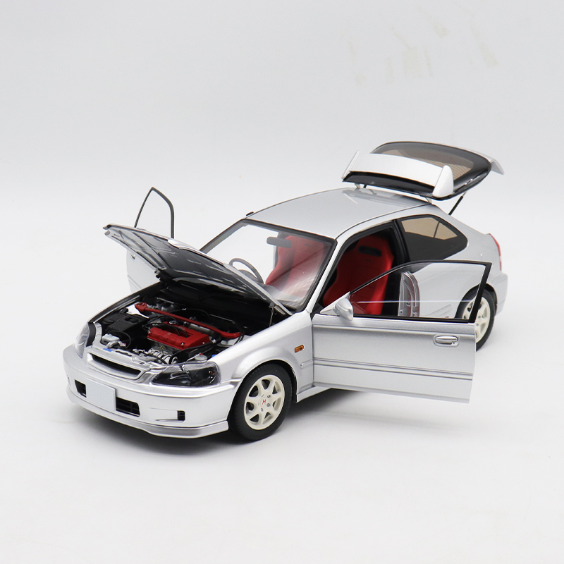 Motorhelix 1:18 MH Civic 本田思域 TypeR EK9仿真合金汽车模型 - 图1