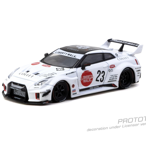 TW 1 64 Nissan GTR R35 LB modified super silhouette 35GT-RR simulation car model collection