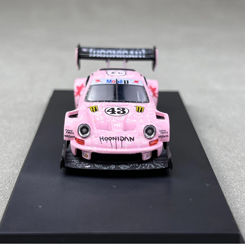 TPC限量 1:64保时捷911 SVRSR Hoonipigasus砖叔粉合金汽车模型-图1