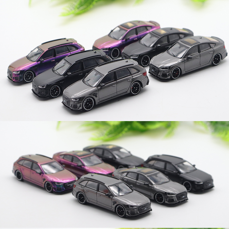 BSC 1:64 ABT Audi rs5奥迪RS4 avant瓦罐旅行车仿真合金汽车模型 - 图1