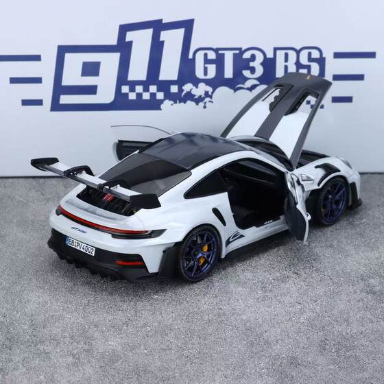Mini Cut 1 18 Porsche 911 992 GT3 RS Nürburgring Edition Alloy Fully Open Model Car