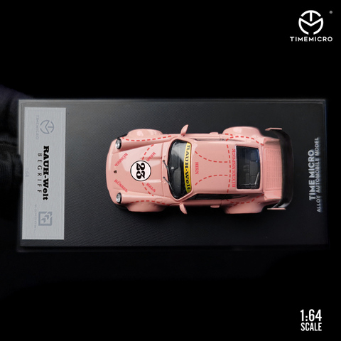 保时捷RWB Model Collect 1:64 TM水泥灰粉猪964 993合金汽车模型