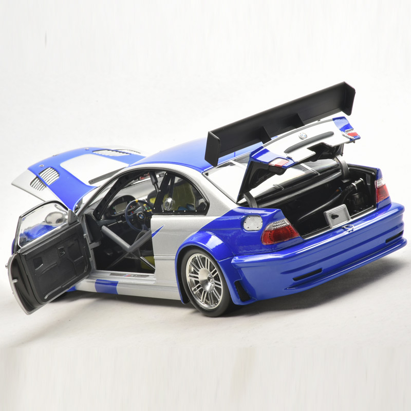 DCM 1:18极品飞车BMW GTR宝马M3 E46合金全开仿真汽车模型-图2