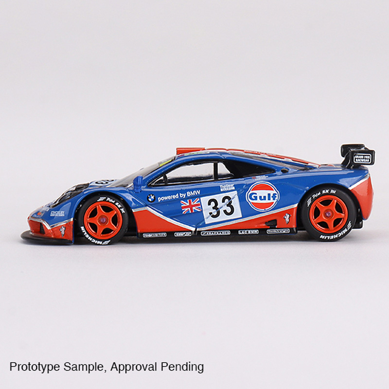 MINIGT 1:64 1996迈凯伦 McLaren F1 GTR#33勒芒合金汽车模型-图1