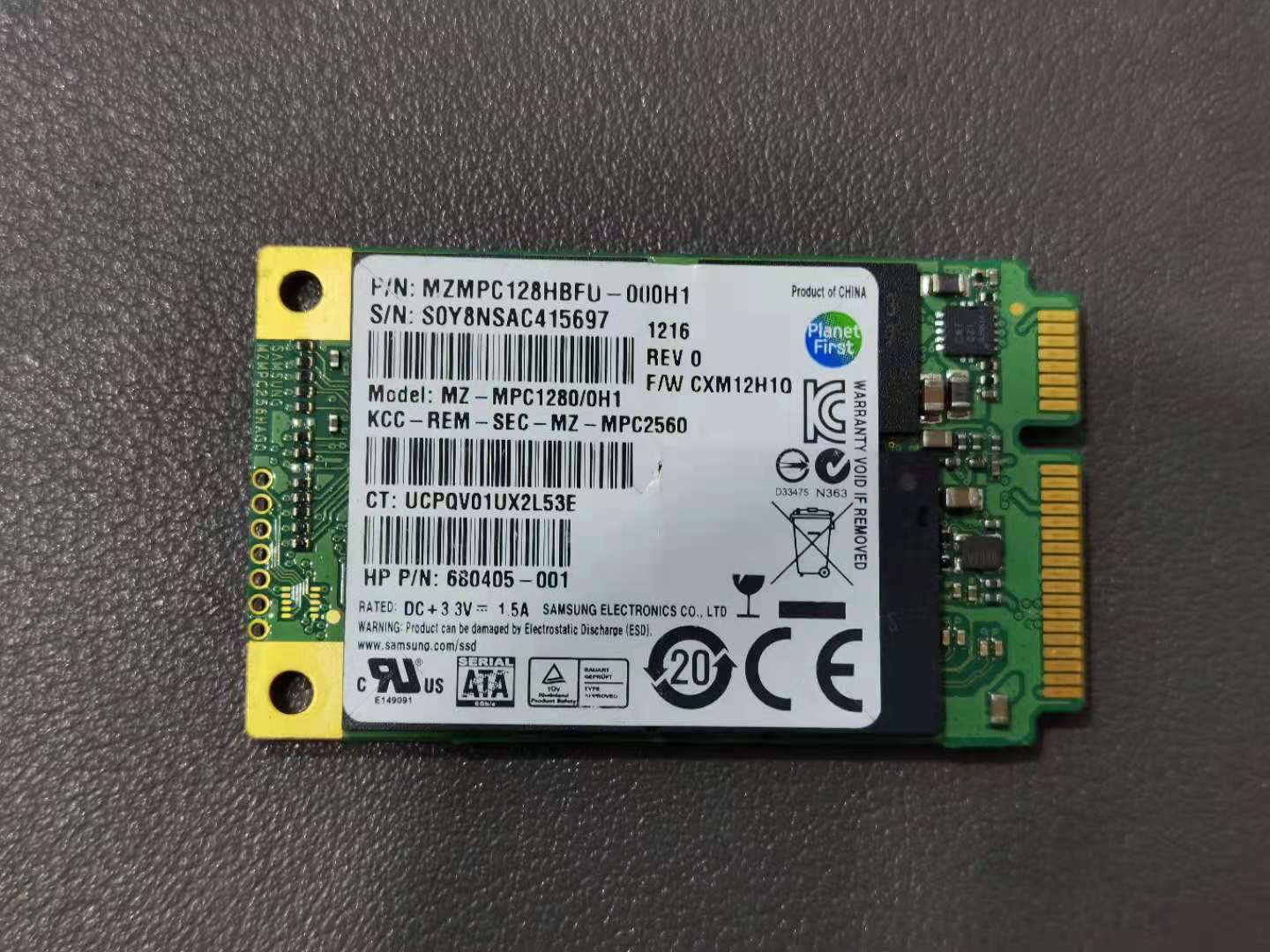 Samsung/三星810 830 841 MSATA 128G MLC 笔记本台式固态硬盘SSD - 图2