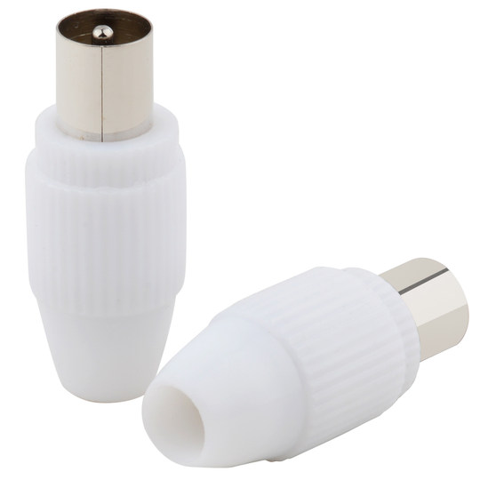 Cable TV plug solderless TV male plug RF male video radio frequency cable connector F head antenna plug straight plug