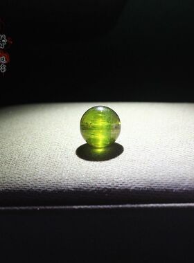 天然老料碧玺电眼猫眼成线圆隔珠