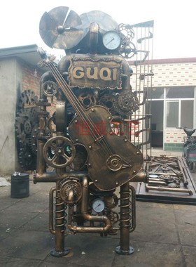 复古工业铁艺壁饰屏风隔断