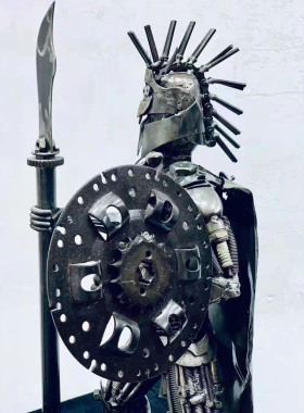 机器人摆件地铁纯手工庭院