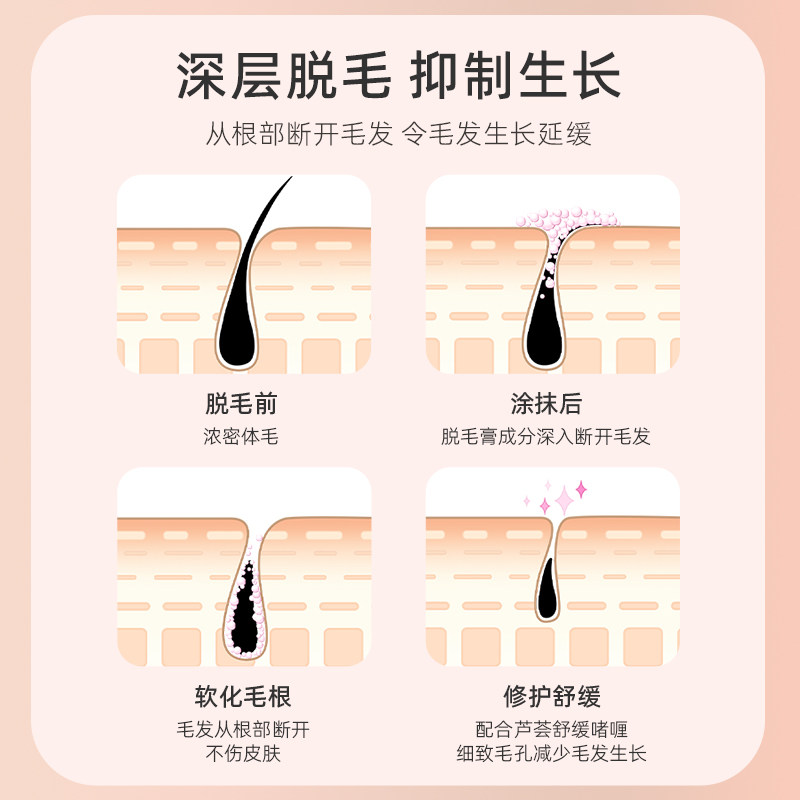 雪玲妃脱毛膏女腋下男女士去去毛膏 雪玲妃脱毛膏