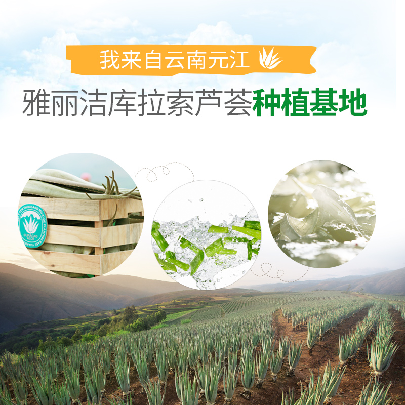 雅丽洁旗舰店雅丽洁芦荟菁萃补水保湿乳素颜霜乳液男女水润滋养舒缓干燥易吸收2