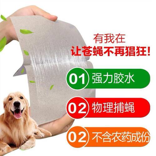 苍蝇贴强力粘苍蝇纸粘蝇板药沾蚊杀手捕捉器灭蝇子神器家用 - 图1