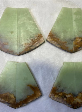 黄白河磨玉原石原料老玉