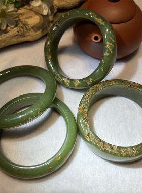 析木河磨玉手镯手串手把和田玉