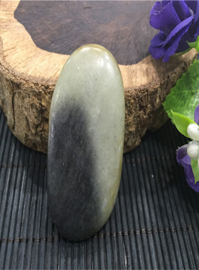 和田玉籽料原石析木河磨玉