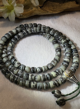 和田玉108佛珠念珠手串项链吊坠