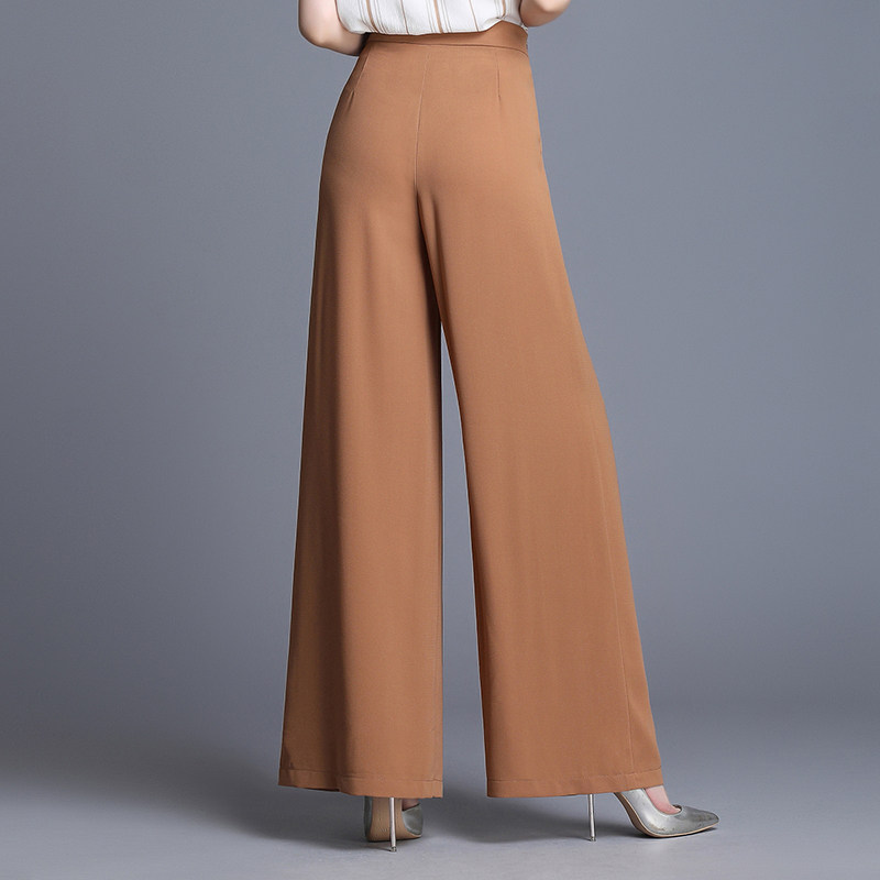 雪纺垂感飘逸显瘦夏季高腰阔腿裤 iwill服饰休闲裤