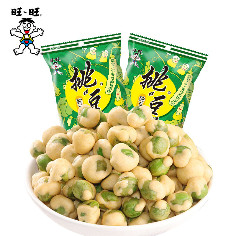 旺旺系列豌豆海苔休闲办公室**挑豆 旺旺食品花生