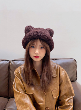 户外包头帽包头帽女毛绒可爱秋冬