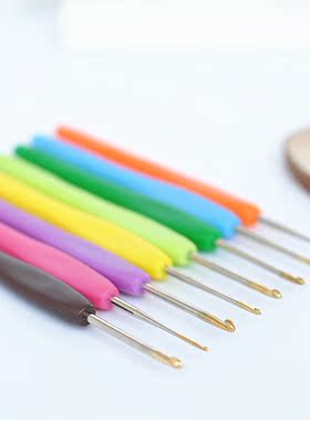 编织手工糖果色钩针编织工具