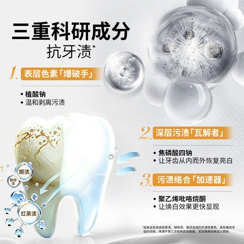 名人去烟渍美白牙膏成人去渍去口臭男士专用正品官方旗舰店 - 图0