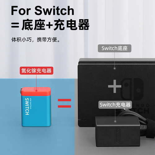 海备思Switch便携底座氮化镓GaN充电器配件扩展坞转换器NS游戏机OLED转接头ROGally掌机steamdeck连接电视