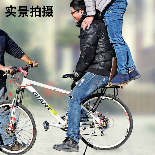 自行车行李架可载人山地赛车通用快拆后座架书包架尾架旅行后货架 - 图2