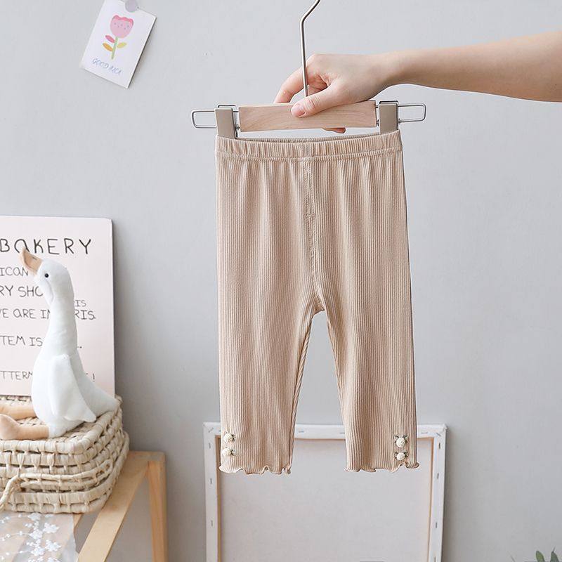 夏季童裤1宝宝莫代尔打底裤5女童洋气薄款七分裤儿童夏款婴儿裤子,淘宝优惠券,粉丝福利购,淘宝优惠卷