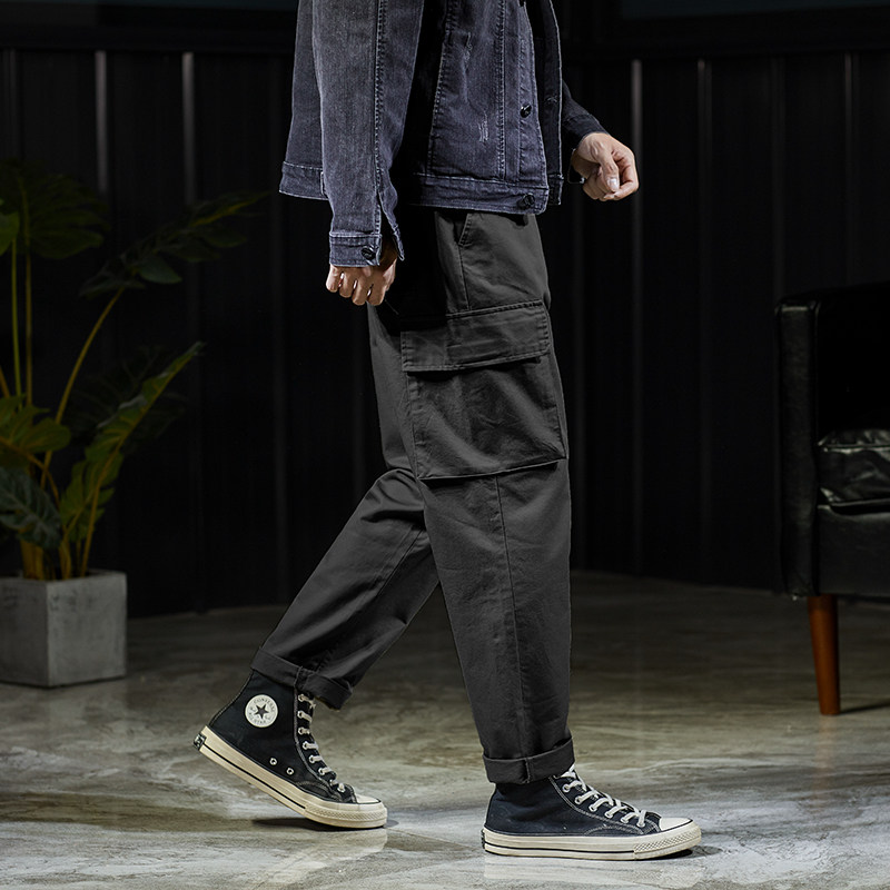 唐狮2021秋装新款男韩版直筒休闲裤 唐狮喜之乐休闲裤