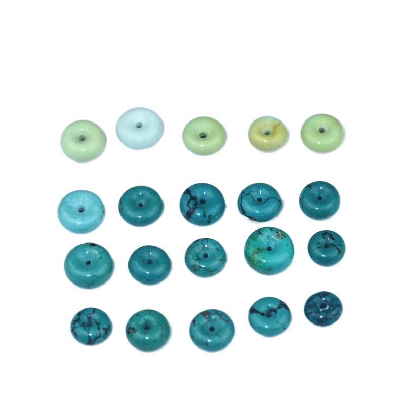 原矿天然绿松石 高瓷原石无优化面包圈 平安扣 DIY散珠配珠吊坠,淘宝优惠券,粉丝福利购,淘宝优惠卷