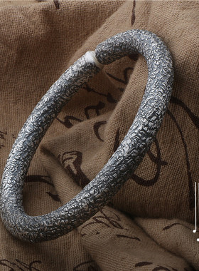 金箍棒锤印手环麻点锤点情侣古法